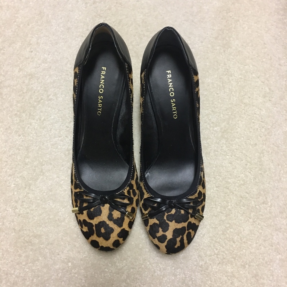 Franco Sarto Leopard Print Heels